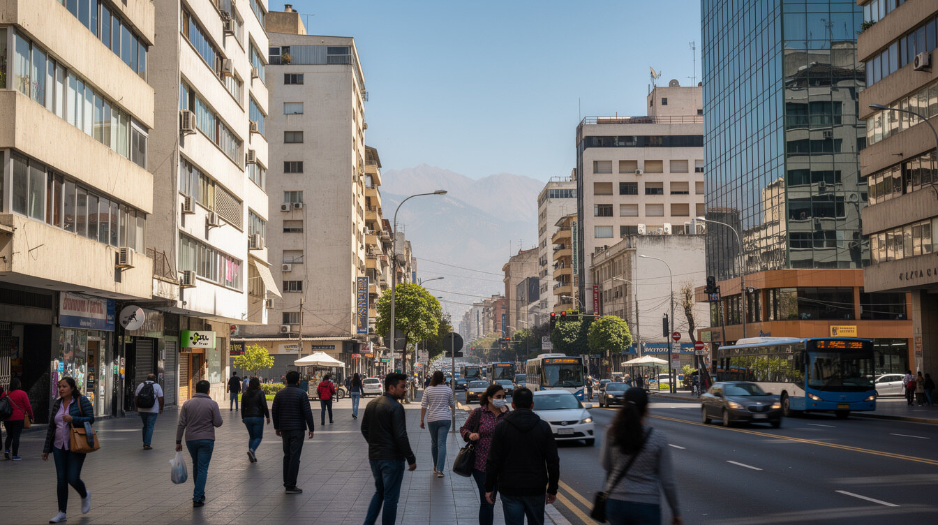 santiago street scene