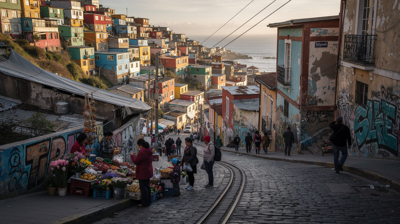 valparaiso colorful streets